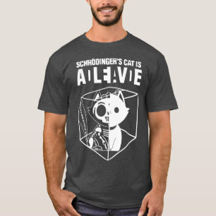 T-shirt Chat de Schrodinger science amusante Chat mort et