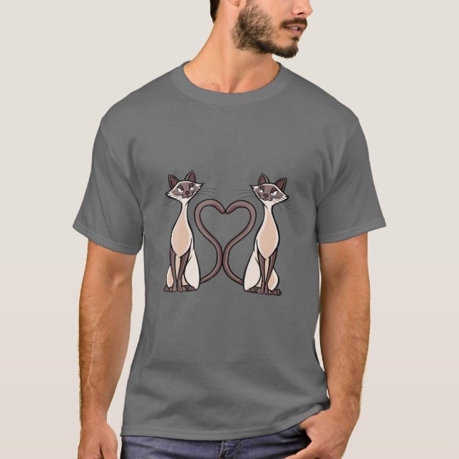 T-shirt Chat de Siamese (Devant)