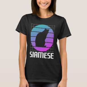 T-shirt Chat de Siamese rétro
