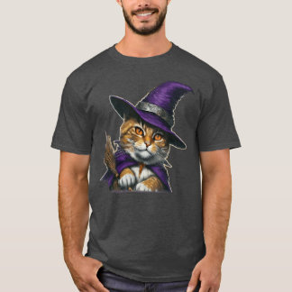 T-shirt Chat de sorcière Halloween vintage
