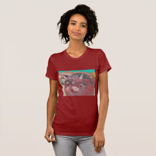 T-shirt Chat de Stripey à l'arbre de Joshua