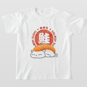 T-shirt Chat de sushi saumon