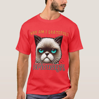 T-shirt Chat de Thanksgiving drôle