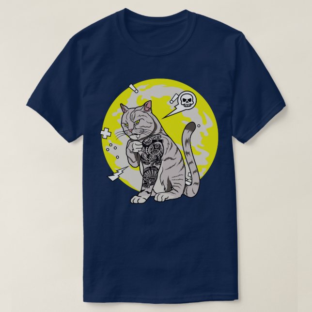T-SHIRT CHAT DE TOILE (Design devant)