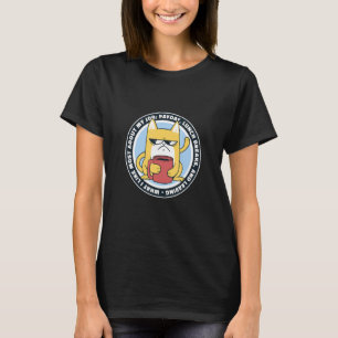 T-shirt Chat de travail café drôle Grampy Cat chef pause a