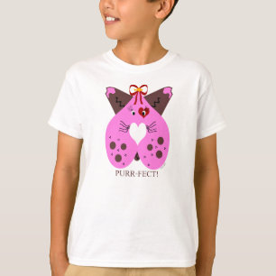 T-shirt Chat de Valentine Kitty de Ronronnement-Fect
