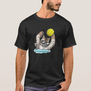 T-shirt Chat de water-polo