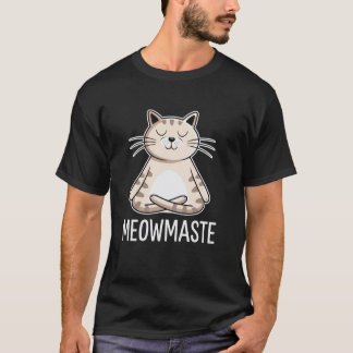 T-shirt Chat de yoga, chat de méditation