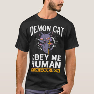 T-shirt Chat démon  Sorcellerie satanique Baphomet Gothiqu