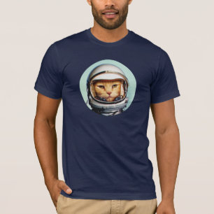 T-shirt Chat d'espace rétro