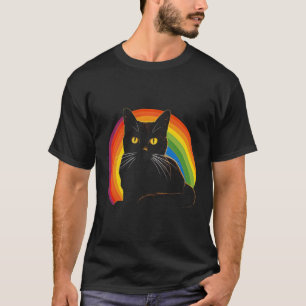 T-shirt Chat Devant Rainbow Cats Catowner