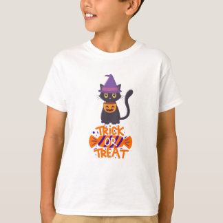 T-shirt Chat d'Halloween