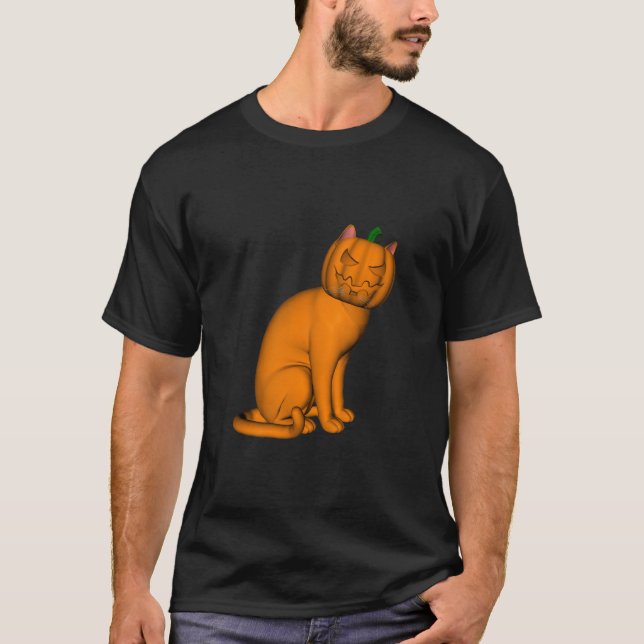 T-shirt Chat d'Halloween bizarre (Devant)