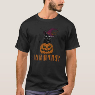 T-shirt Chat d'Halloween Vampurr Vampire Fille Créative Ho