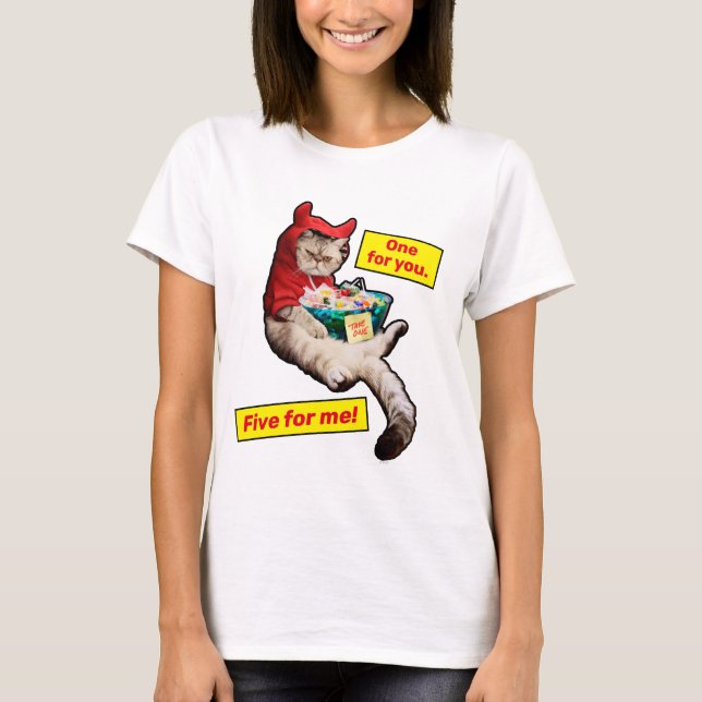 T-shirt Chat diabolique (Devant)