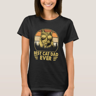 T-shirt Chat disant cool Meilleur papa chat de tous les te