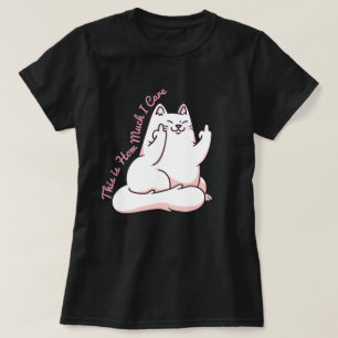 T-shirt Chat donnant le doigt