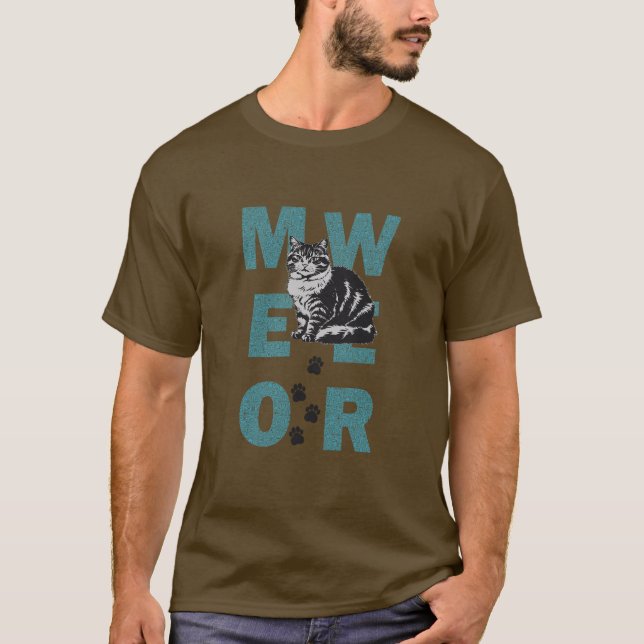 T-shirt chat drôle (Devant)