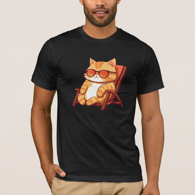 T-shirt chat drôle (Devant)