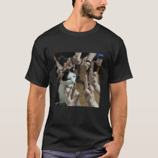 T-shirt Chat Drôle Attitude Imperturbable Mème Sarcastique