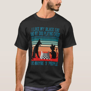 T-shirt Chat Drôle, Chien Drôle, J'Aime Mon Chat Et Mon Éc
