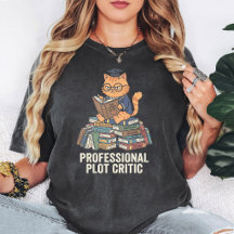 Chat Drôle Critique de Plot Professionnel Diplômé