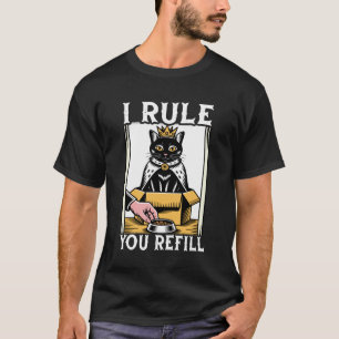 T-shirt Chat Drôle Dans Boîte Je Vous Dirige Recharge Amou