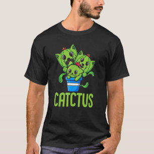 T-shirt Chat drôle de cactus chaton