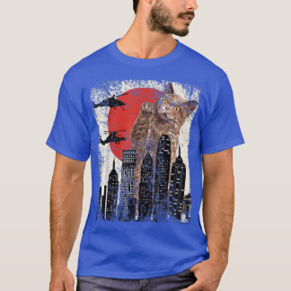 T-shirt Chat Drôle Rétro Chat 