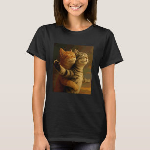 T-shirt Chat Drôle Vintage Kitty Mème Parodie Titanic
