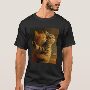 T-shirt Chat Drôle Vintage Kitty Mème Parodie Titanic