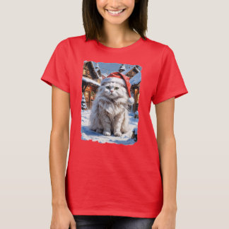 T-shirt Chat du village de père Noël !