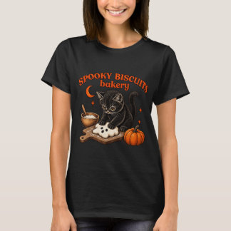 T-shirt Chat effrayant préparant des biscuits