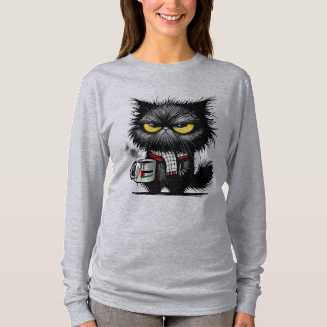 T-shirt chat en colère (Devant)