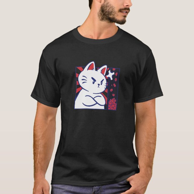 T-shirt Chat en colère (Devant)