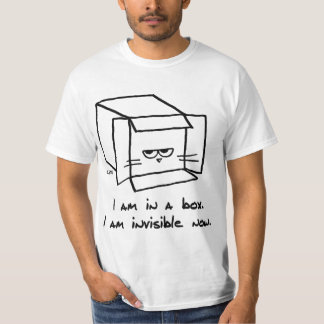 T-shirt Chat en colère est invisible dans sa boîte