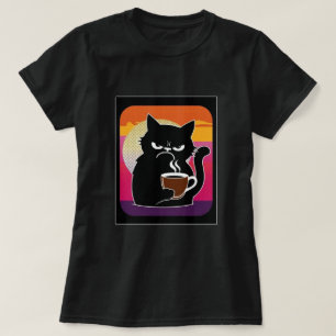 T-shirt Chat en colère Joe 3 noir Femmes