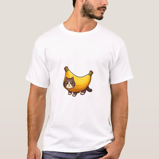 T-shirt Chat en costume de banane (Devant)