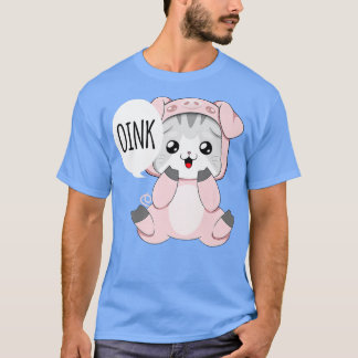 T-shirt Chat En Costume De Cochon Premium