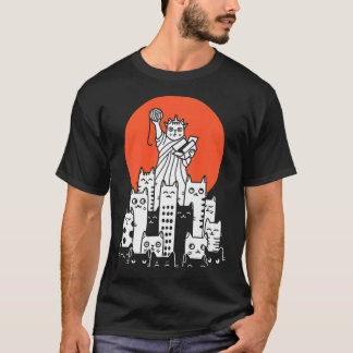 T-shirt Chat en New York, New York, Amérique, USA, Patriot