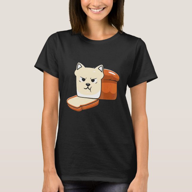 T-shirt Chat en pain mignon Halloween (Devant)