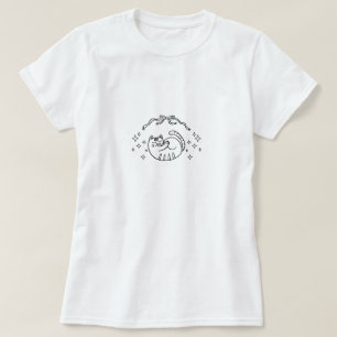 T-shirt Chat Endormi Fantaisiste