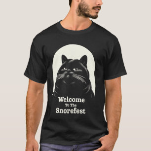 T-shirt Chat ennuyé Snorefest Lieu de travail Étudiants Bu