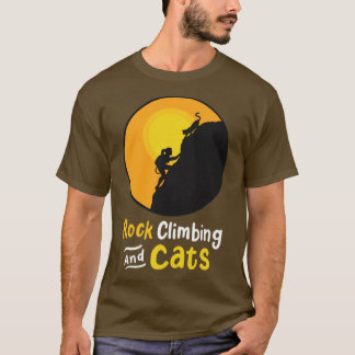 T-shirt Chat Escalade rock