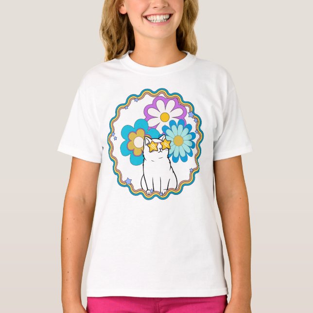 T-shirt Chat est une star (Devant)