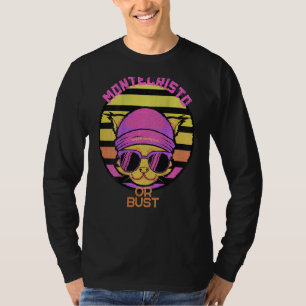 T-shirt Chat Esthétique Montecristo Ou Bust Retro Avec Bea