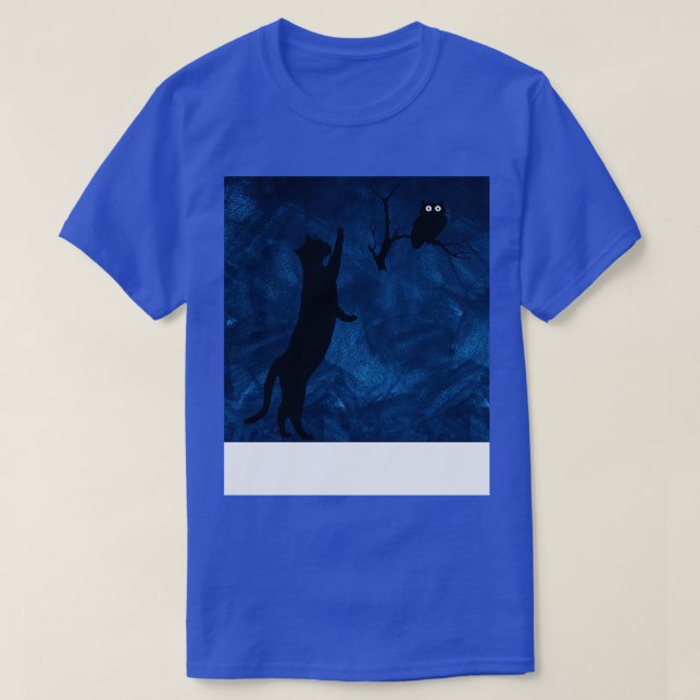 T-shirt Chat Et Chouette (Design devant)