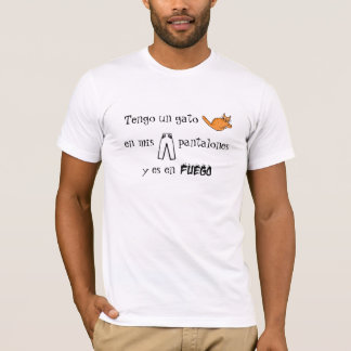 T-shirt Chat et pantalon