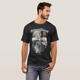 T-shirt Chat et tigre - croyez en vous-même
