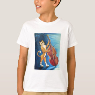 T-shirt Chat et une brosse